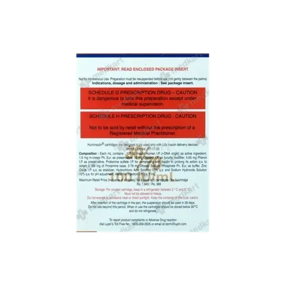 huminsulin 30/70 penfill 3 ml